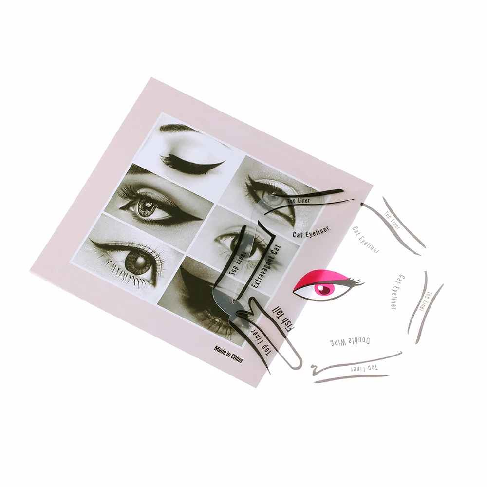 Трафарет для макияжа кошачий глаз 300 шт. 6 в 1 | Красота и здоровье