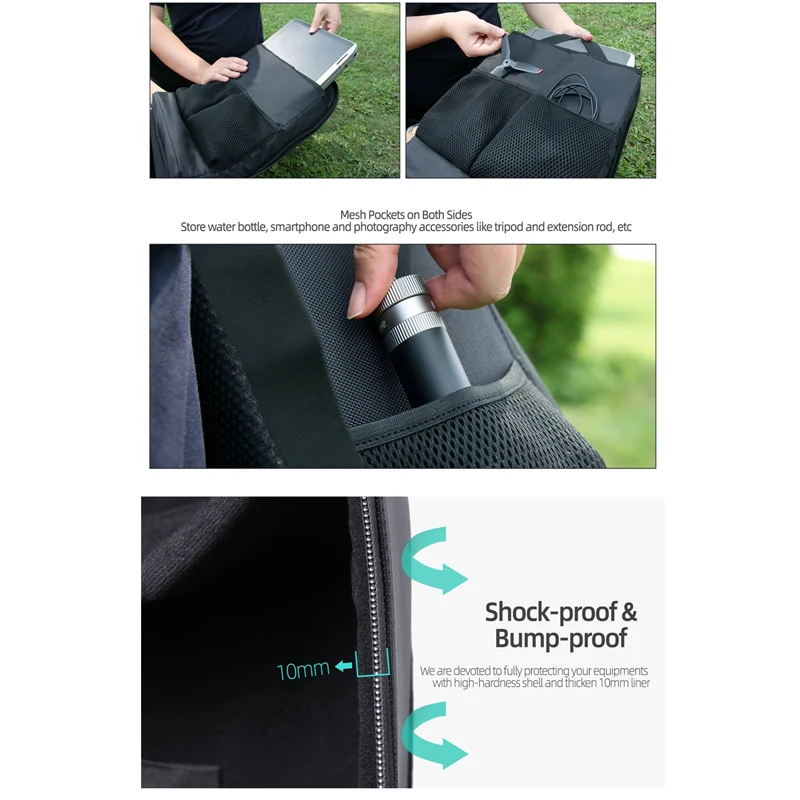 sunnylife drone backpack shoulder case outdoor storage bag for dji fv b199 sds combo glasses drones box package free global shipping