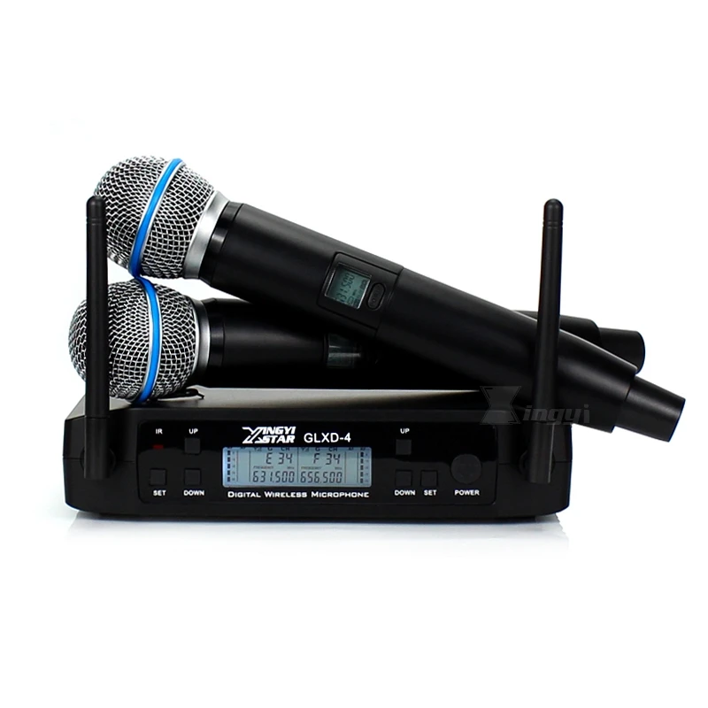 Беспроводной микрофон GLXD4 UHF профессиональный BETA58A BETA 58A Ручной беспроводной с