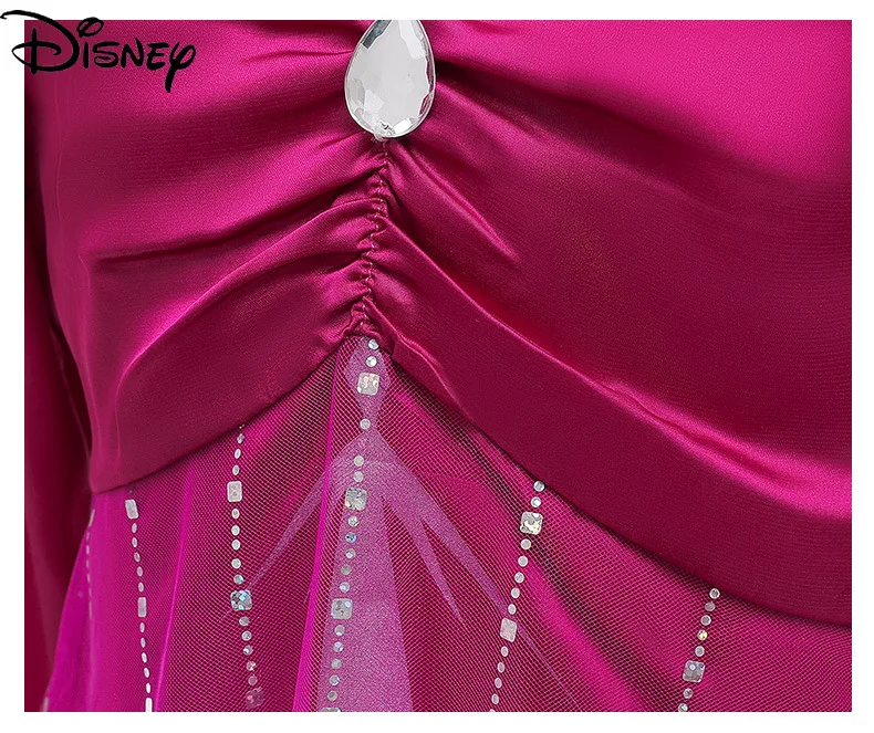 

Original Disney Frozen 2 Aisha Princess Long Skirt Dress Net Yarn Mopping Long Skirt Red Dress Birthday Girl Dress Sexy