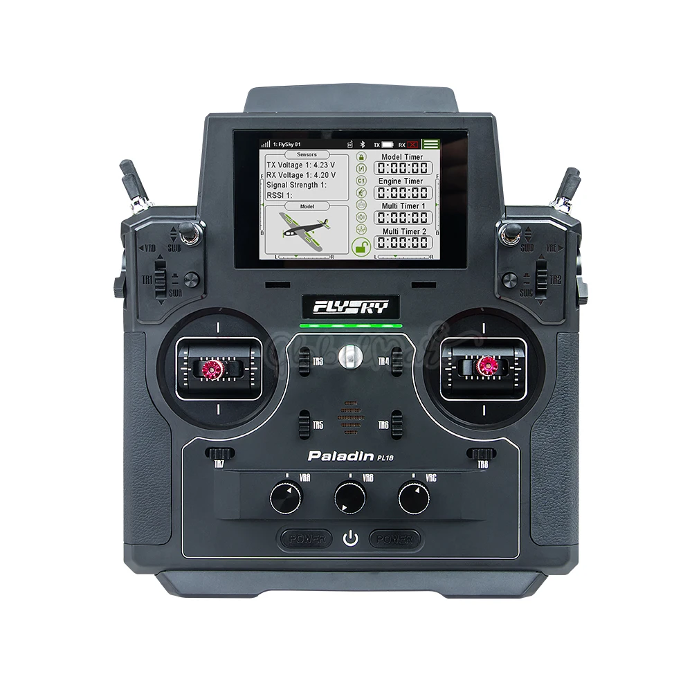 Flysky FS-PL18 Paladin 2 4 г 18CH радио передатчик с FS-FTr10 приемник HVGA 3 5 дюймов TFT сенсорный