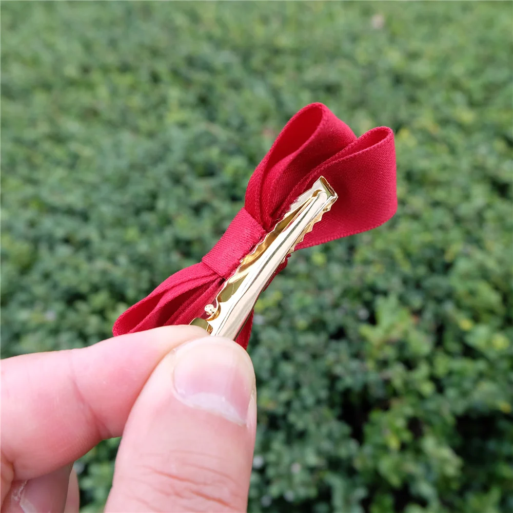 2 шт/набор Классическая модная обувь с бантом ленты зажим для волос в Корейском