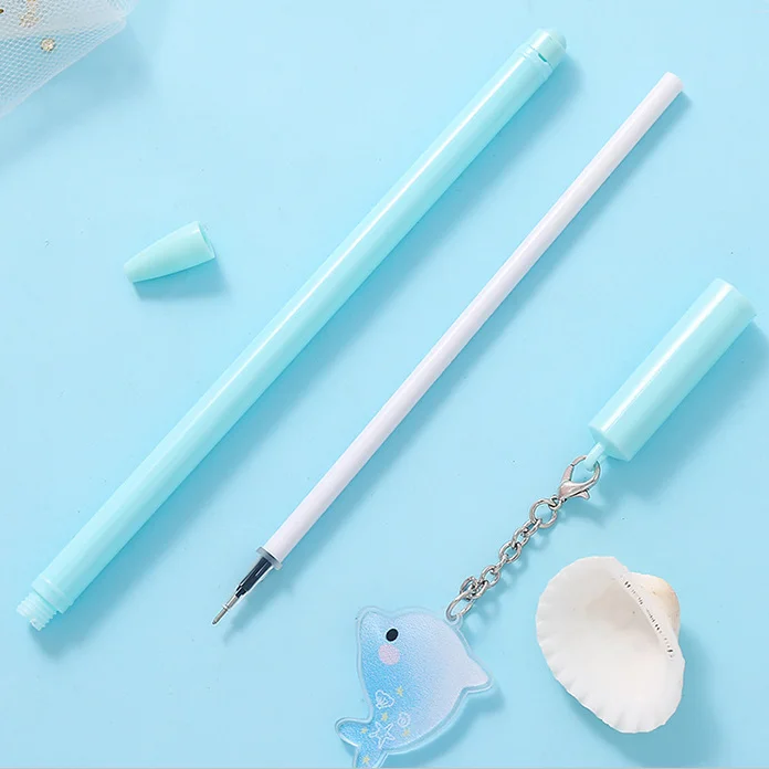 1 шт. кавайные дельфины ручки подвески 0 5 мм Милая гелевая ручка подарок для детей