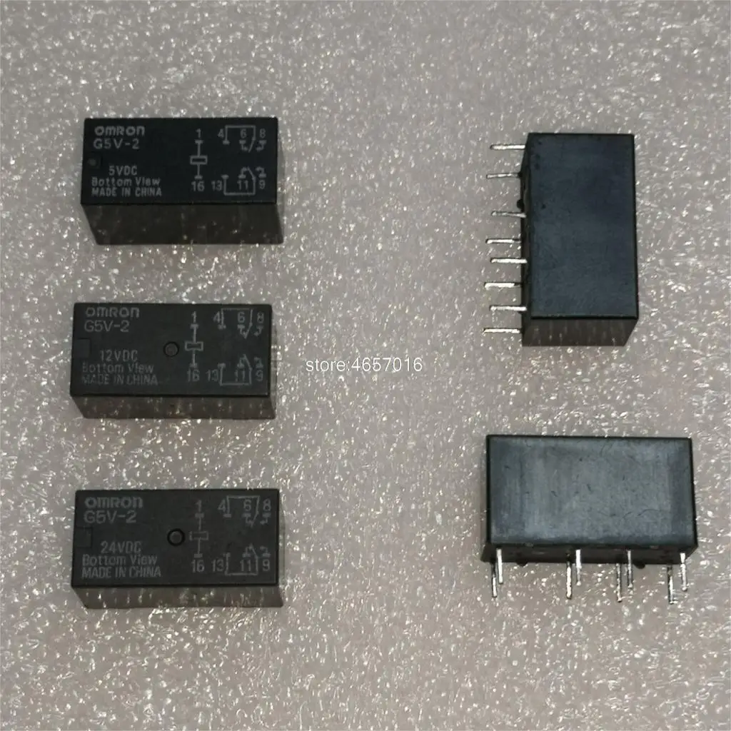 10 шт. реле OMRON Φ 5 в постоянного тока 12 В 24 совершенно новое и оригинальное 2 А