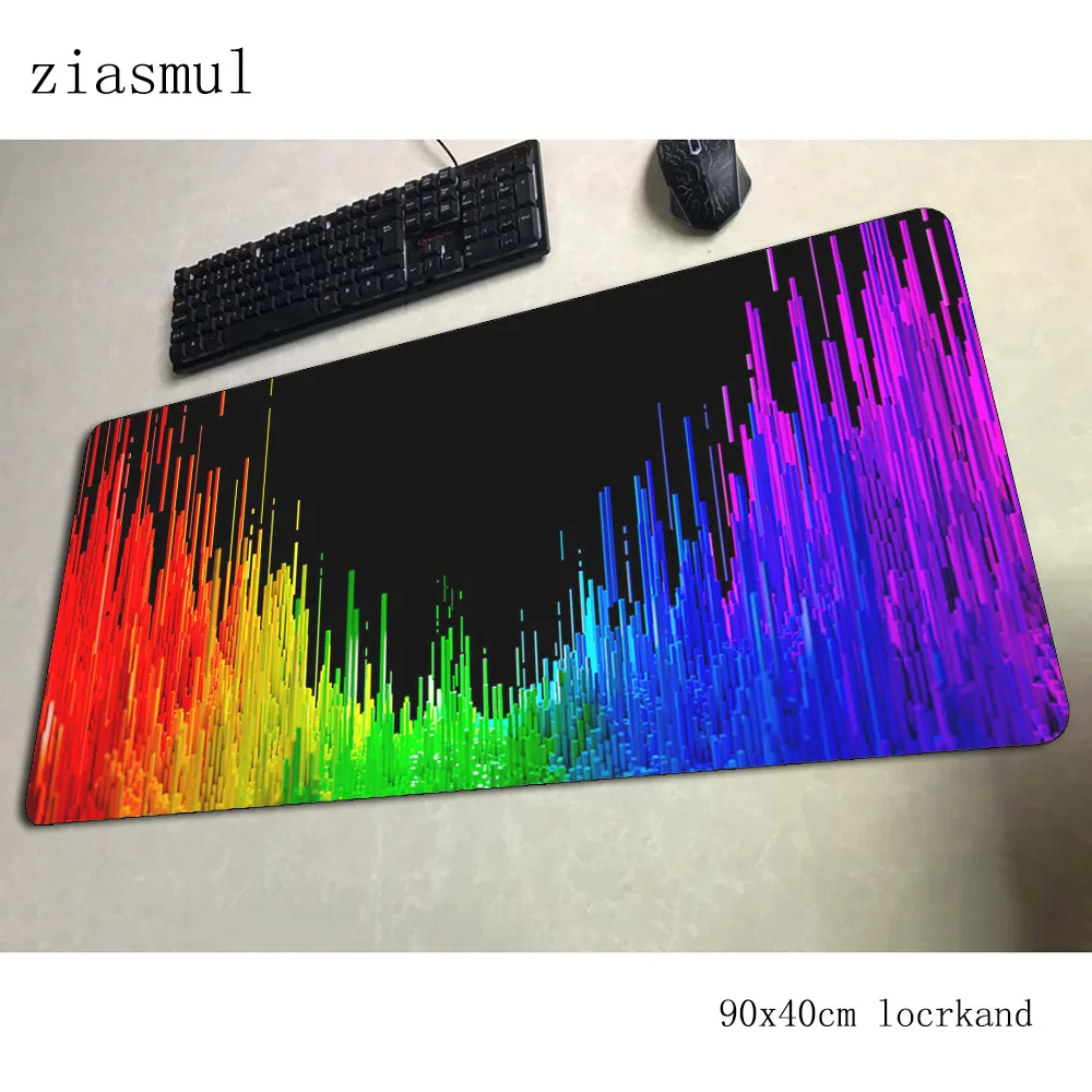 Цветная (rgb) коврик для мыши 90x40 см колодки натуральный резиновый игровой геймер