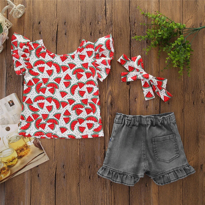 2021 Детская летняя одежда детские костюмы одежды в виде фламинго для маленьких