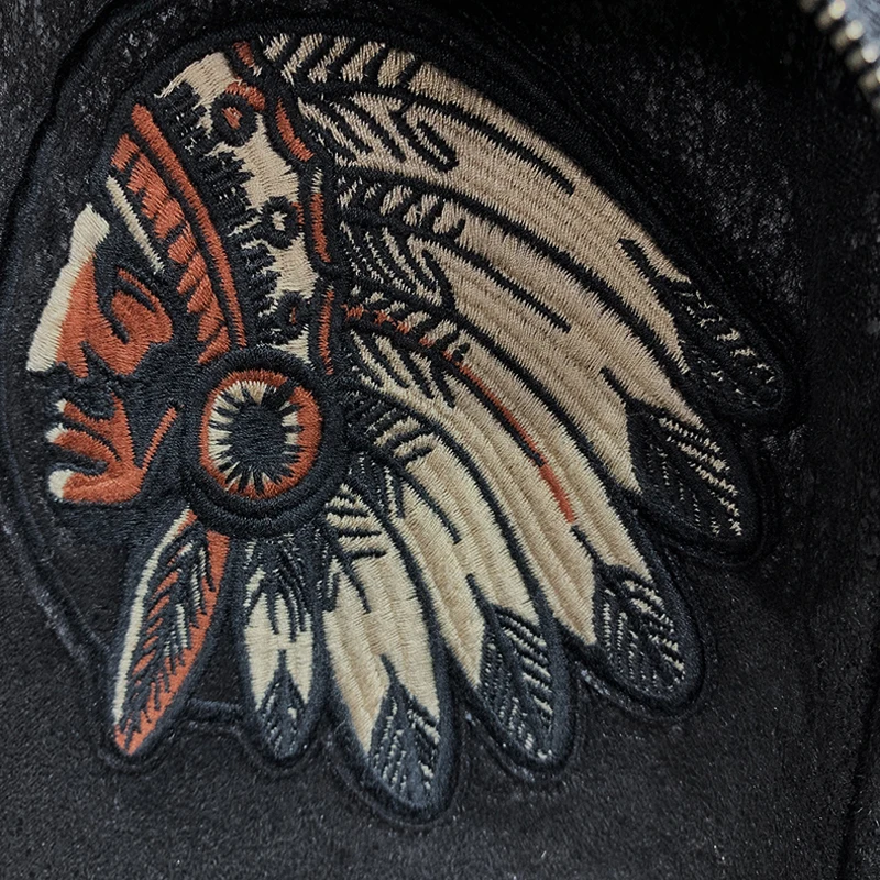 Мужская зимняя куртка-бомбер из меха ягненка размеры до 4XL | одежда