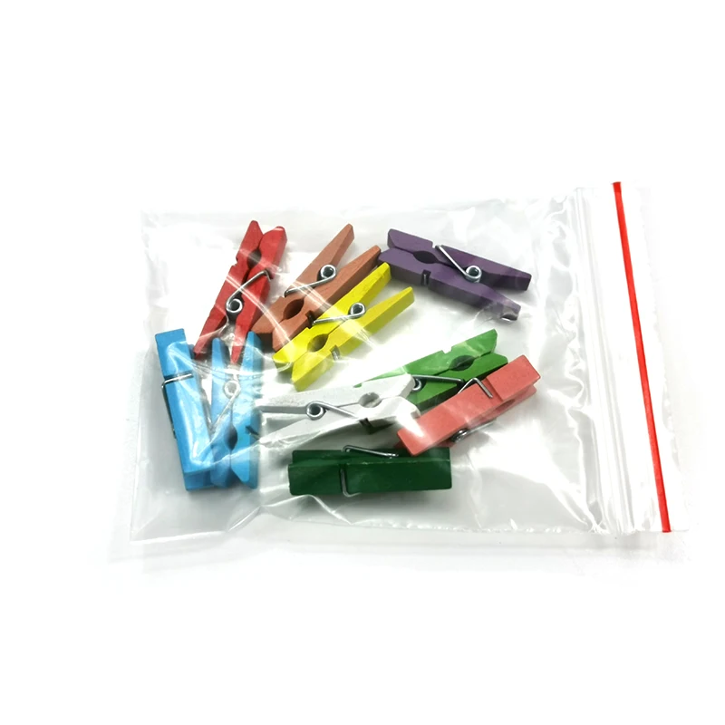 

10PCS Colored Mini Wooden Clips DIY Party Home Decoration Craft Arts Clip Cute Small Clamps For Memo Paper Bookmark Photo Clips