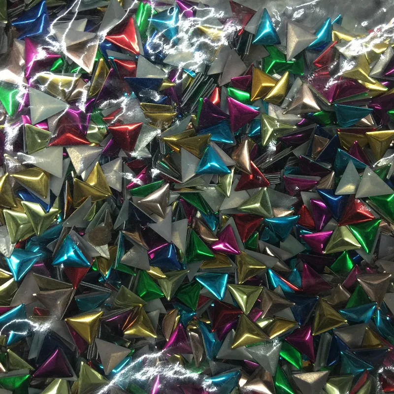 500 шт. 10 мм Разноцветные шпильки для горячей фиксации треугольники форма шпилек