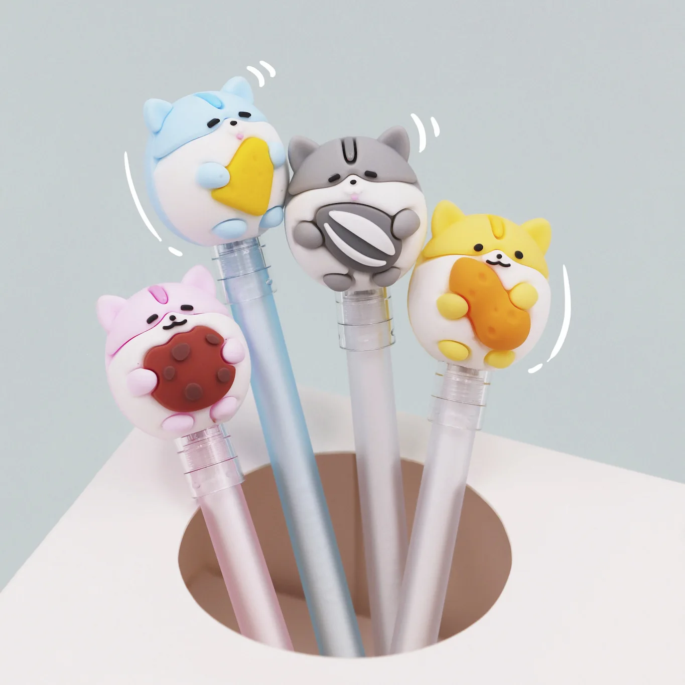 32 шт./лот пищевой маленький толстый хомяк съемная гелевая ручка чернильный