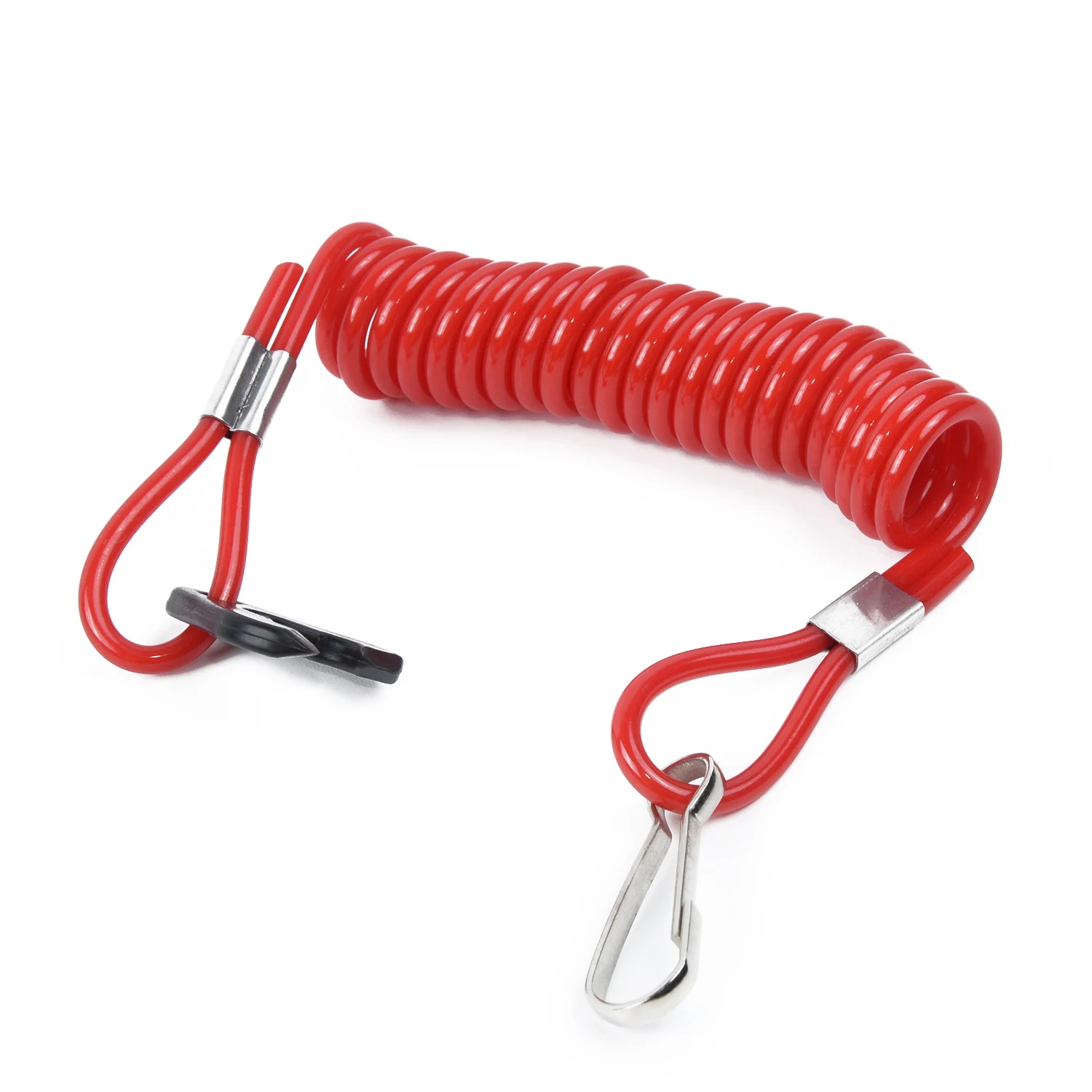 

2Pcs Key Floating Safety Ropes Lanyard Durable TPU+PVC Red High Quality Useful