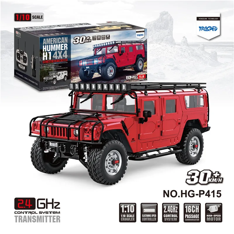 Стандартный Радиоуправляемый автомобиль HG P415 1/10 2 4G 16CH для автомобиля Hummer с