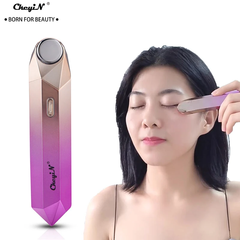 

CkeyiN массажеры для лица, Электрический массажер для глаз, губ, вибрация, против возрастных морщин, массажер, против темных кругов, глаз, губ, к...