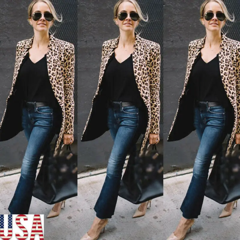 

VS&LLWQ Fall Casual Double Breasted Women Jacket Notched Collar Female Jackets Fashion Suits Outwear Spring Autumn Coat
