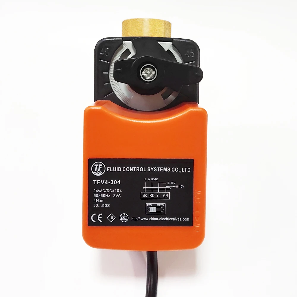 1 1/2 ''proprotion модулирующий клапан 4 20mA AC/DC24V 0 10V для регулирования потока или