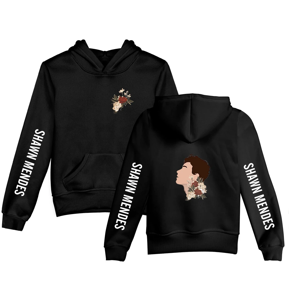 Модные детские толстовки с капюшоном Shawn Mendes худи принтом для мальчиков и девочек