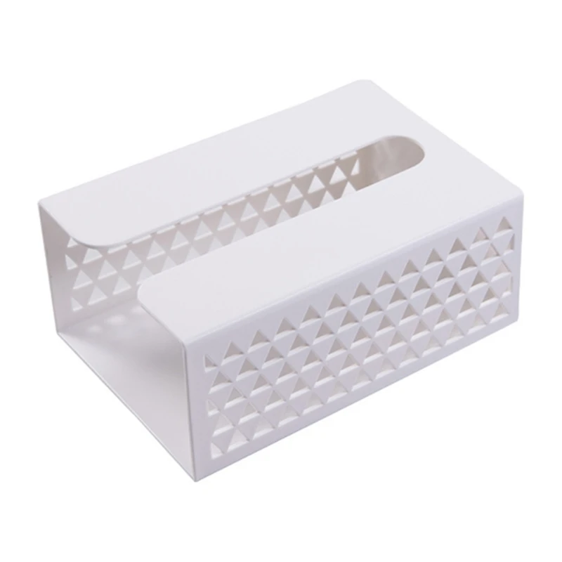 

Tissue Box Cover Storage Organizer Self Adhesive Wall Mounted Napkin Paper Case Holder Dispenser for Toilet Bathroom Home