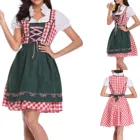 Немецкое платье на Октоберфест, баварское пивное платье, костюм горничной Женское платье для вечеринки, костюм для косплея на Хэллоуин