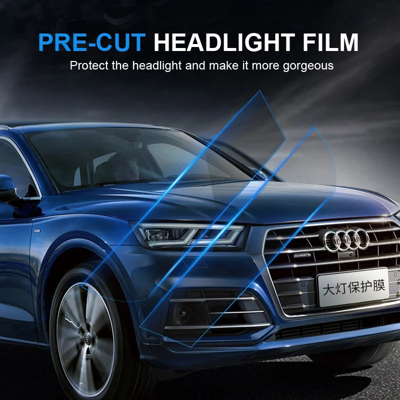 Custom fit Pre cut Headlight film Vinyl Tint car light decoration sticker for Lincoln MKZ MKC MKX Nautilus Navigator Continental |