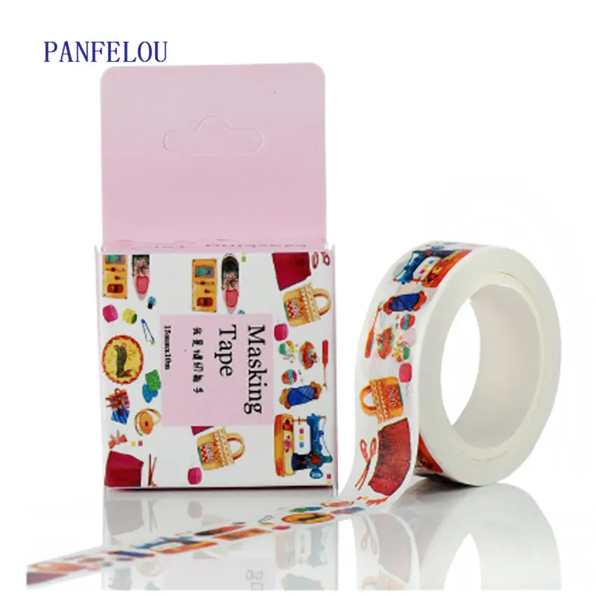 

Мультяшные наклейки PANFELOU с изображением кошки для шитья, 1,5 см х 10 м