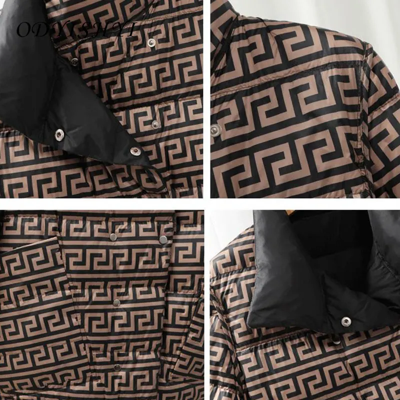 

Duck Down Coat Women Parka 2021 Winter New Women Cloths Double Sided Feather Jacket Mid Long Overcoat Female Loose Large Size