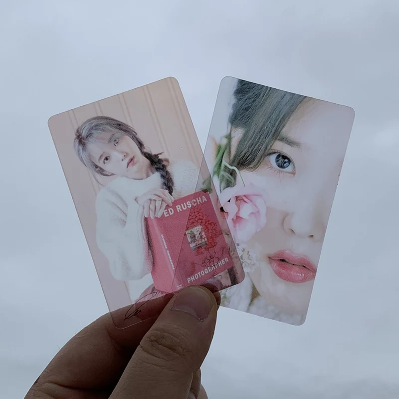 4 шт./компл. IU Ji Eun прозрачная Фотокарта Новые поступления хорошее качество ПВХ