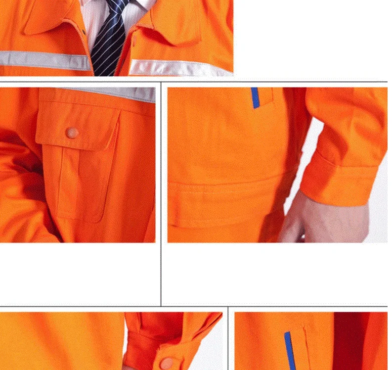 Комплект одежды для рабочих унисекс хлопковый комбинезон с длинным рукавом