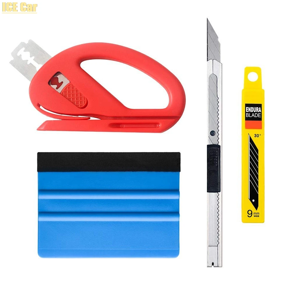 4 шт. автомобильные аксессуары автомобильная виниловая пленка скребок