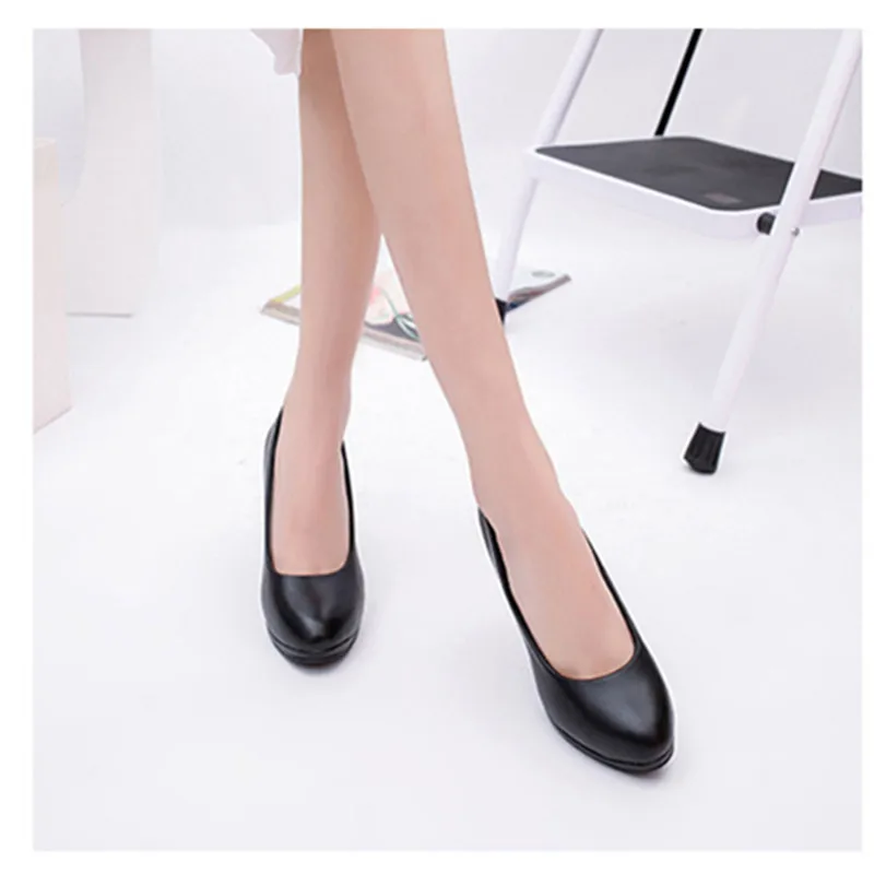 Женские туфли на платформе черные высоком каблуке 6/8/9 см | Обувь