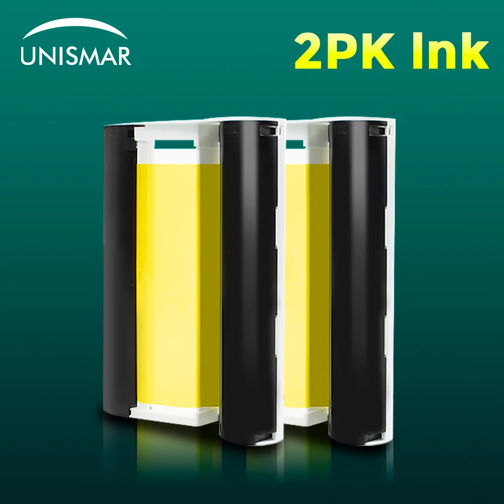 Unismar 2PK чернильный картридж для Selphy Canon CP1200 CP1300 CP910 CP900 фото пирнер Robbon 6 дюймов