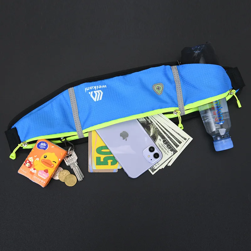 Invisible Outdoor Large Kettle Fitness Running Waist Waterproof Sports Mobile Phone Gym Belt Bags