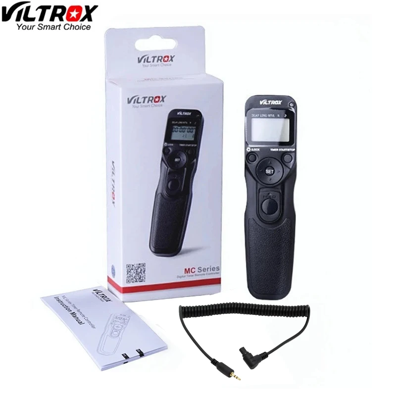 ЖК таймер Viltrox для Canon C3 6D 7D 1D Mark IV 5DII III 40D 50D 30D|shutter release|remote shutter releaseshutter release for canon |
