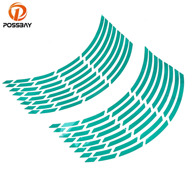 Автомобильные наклейки на колеса POSSBAY для мотоцикла велосипеда Стайлинг полоса