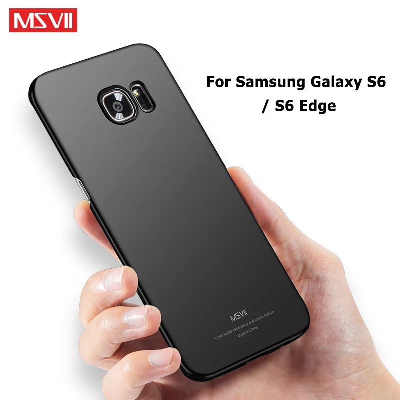 MSVII Чехлы для Samsung Galaxy S6 Edge чехол тонкий матовый Чехол PC S 6 чехол|cover for galaxy|cover samsung