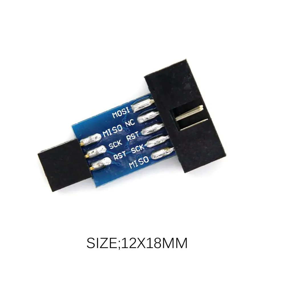 10 Pin конвертировать в стандартный 6 адаптер плата F ATMEL AVRISP USBASP STK500 | Электроника