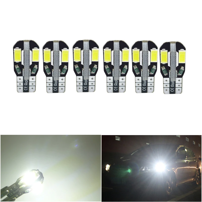6x W5W T10 светодиод Шина CAN свет лампы 194 светодиодный для Toyota C HR Corolla Rav4 Yaris Avensis Camry CHR