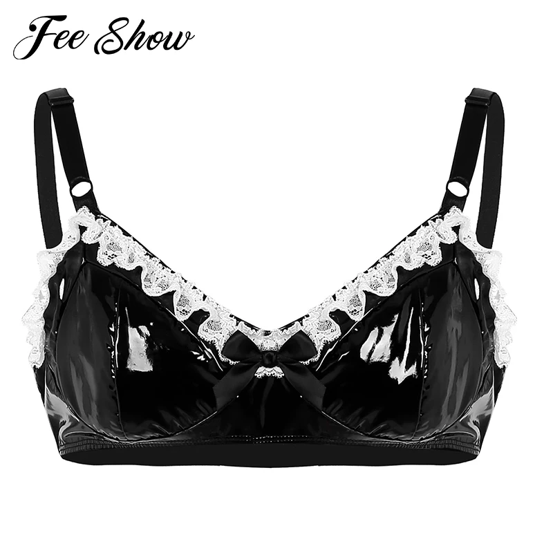 Женское нижнее белье на тонких бретельках из искусственной кожи|Резервуары| |