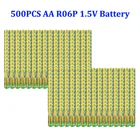 500 шт. 1,5 В LR6 R6P AA батареи 2A UM3 MN1500 E91 цинковый углеродный сверхмощный сухой и основной аккумулятор для контрольного термометра