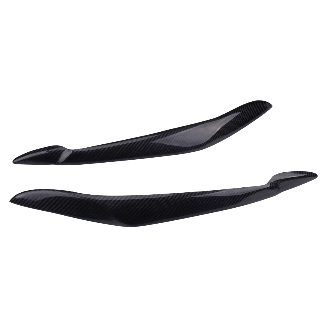 

Carbon Fiber Black Car Headlight Retrofit Accessories Eyelids Trim Eyebrow Plastic fit for BMW X5 E70 2007-2010 2011 2012 2013