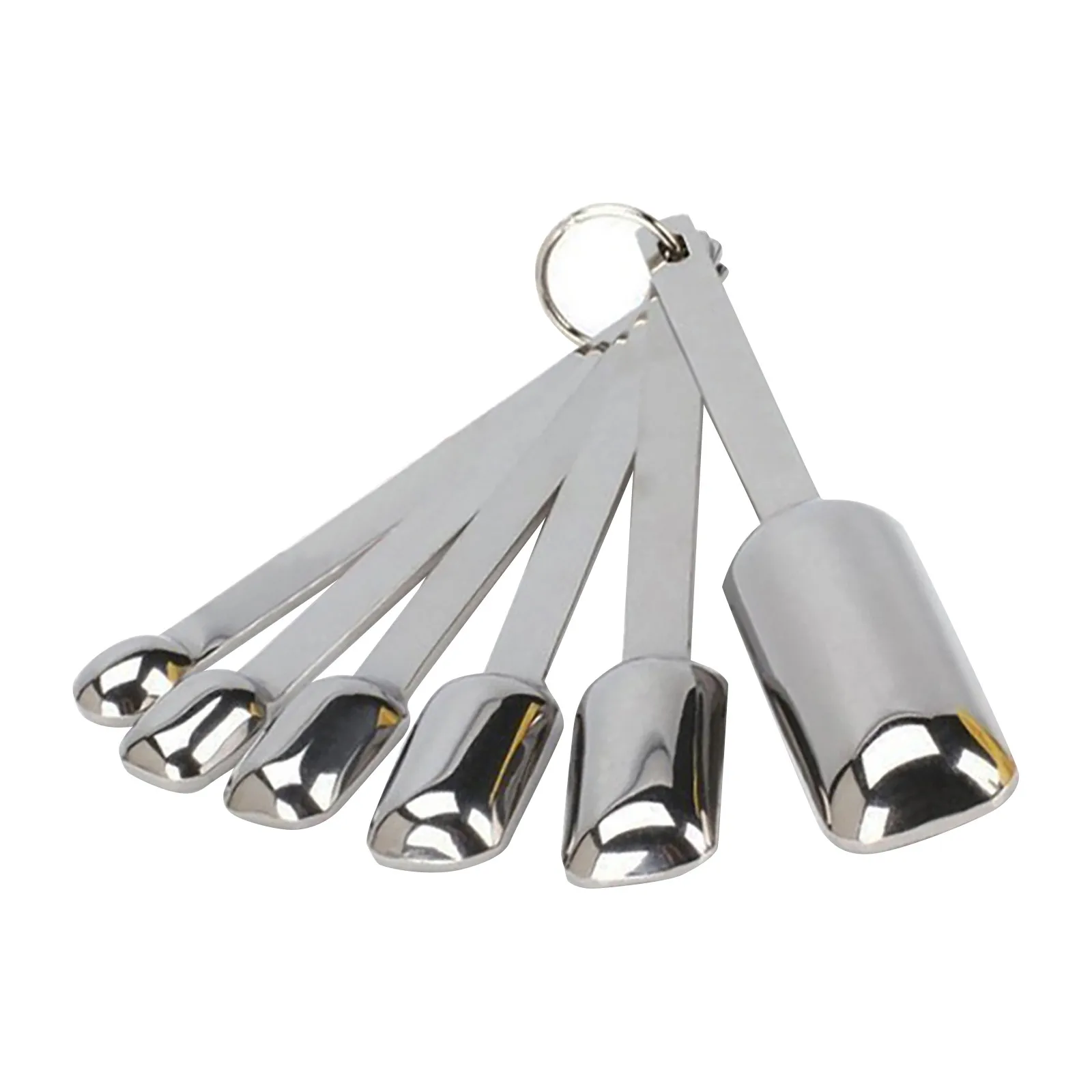 

High-quality Stainless Steel Measuring Spoon With Straightening Machine 6Pcs Multiple Size Measuring Spoon Kitchen Tools