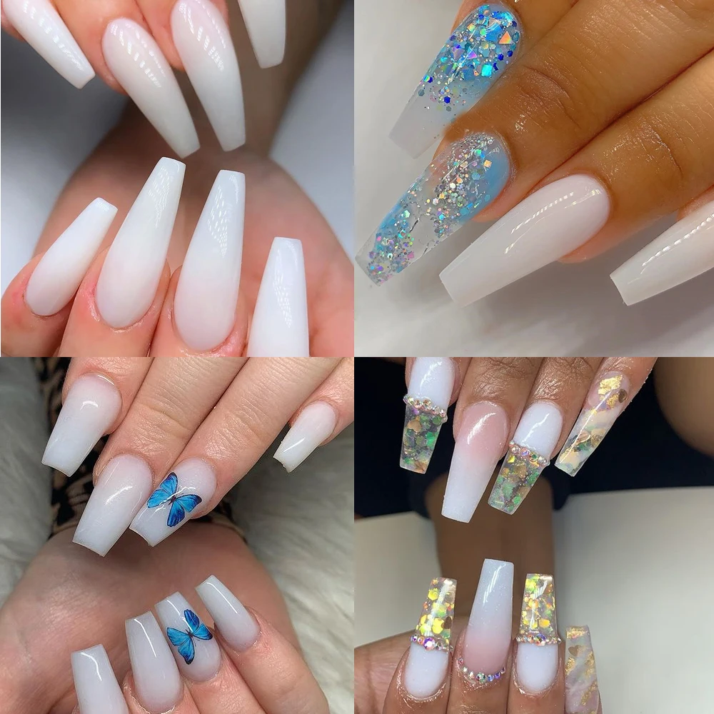 Гель KODIES молочно-белый полигель для ногтей акриловый гель 30 мл смешной кролик