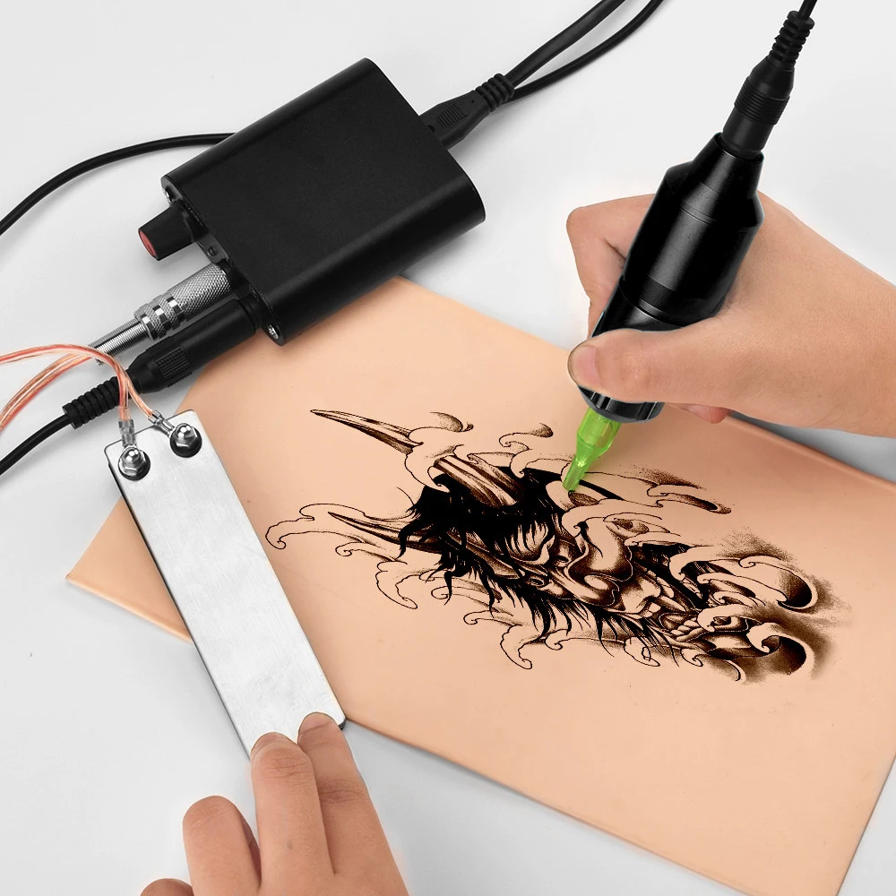 Горячий полный комплект татуировок машина с насадка для татуировочной машины