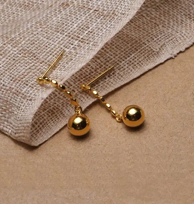 

Korean Simple Small Metal Balls Drop Earrings For Women 2020 New Chic Jewelry Classic Earings Wholesale
