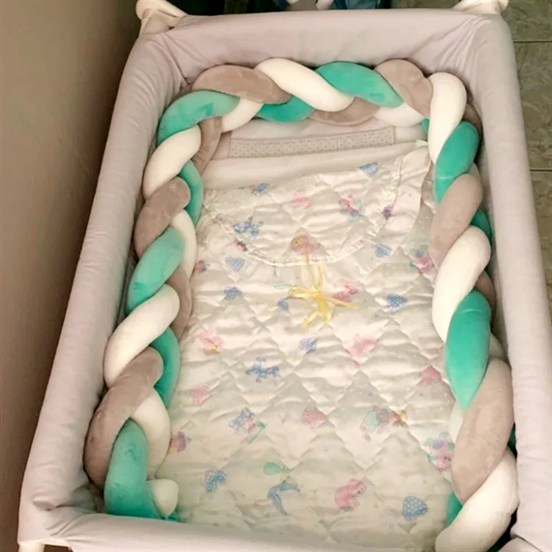 1 м/2 м бампер для детской кроватки защита с узлом украшения комнаты|Амортизаторы|