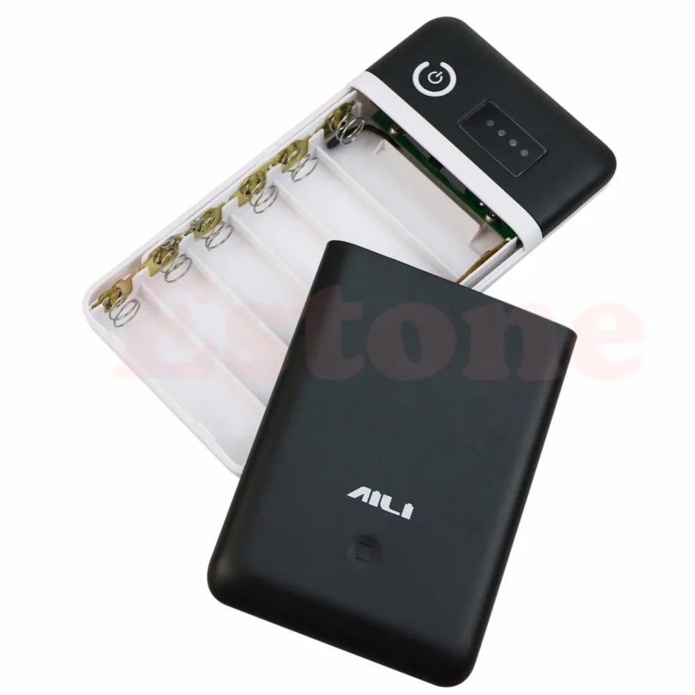 

3.6V 5V 6V 9V 12V Mobile Power Bank Box USB 6x18650 Battery Charger Adapter