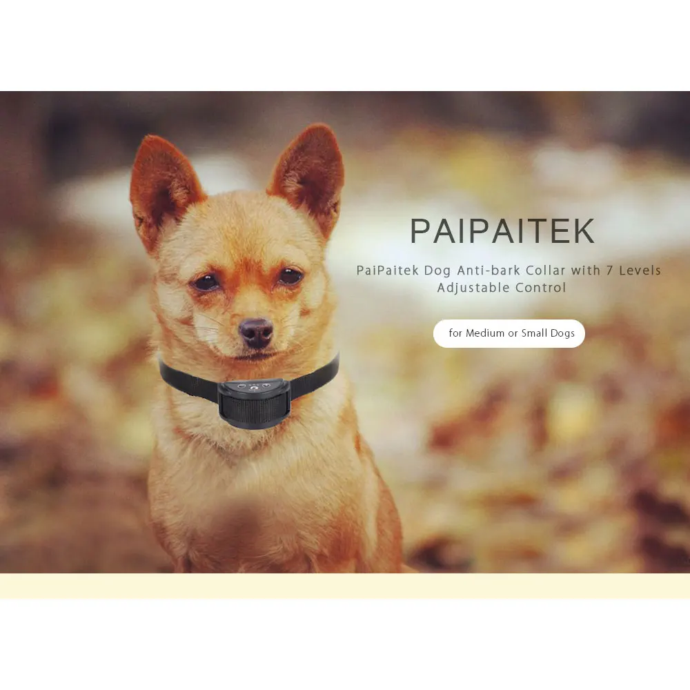 1 комплект ошейника без лай перезаряжаемый ошейник с автоматическим управлением