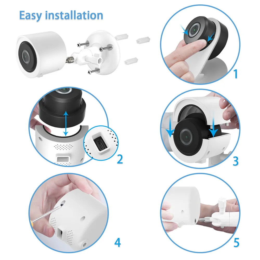 Водонепроницаемое настенное крепление для домашней камеры YI 3 гибкий поворотный