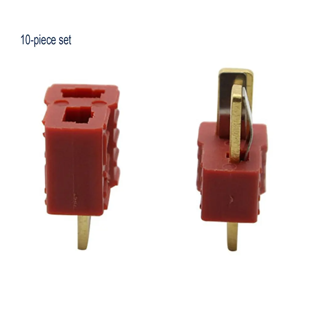 

10 Pcs T Plug Deans Terminal Connector Set For RC LiPo Battery Helicopter Male/Female Terminals Connectors Adapter