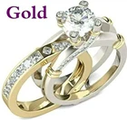 Многослойное двойное кольцо для женщин, обручальное ювелирное изделие аксессуары для пальцев, модный дизайн, особые подарки на день рождения