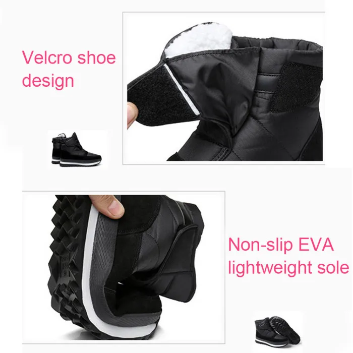 Мужские зимние ботинки; зимние теплые водонепроницаемые ботильоны с флисовой подкладкой; Повседневная обувь для пеших прогулок; ALS88